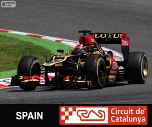 yapboz Kimi Räikkönen - Lotus - İspanya 2013 Grand Prix 2 gizli